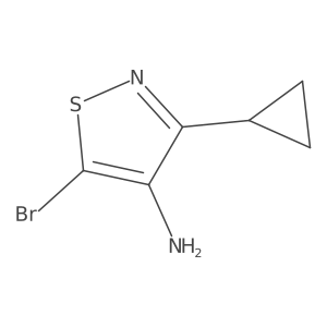 5-Bromo-3-cyclopropyl-1,2-thiazol-4-amine Structure