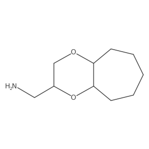 1-{octahydro-2H-cyclohepta[b][1,4]dioxin-2-yl}methanamine结构式
