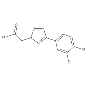 2-[5-(3,4-Dichlorophenyl)tetrazol-2-yl]acetic acid Structure