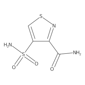 4-Sulfamoyl-1,2-thiazole-3-carboxamide结构式