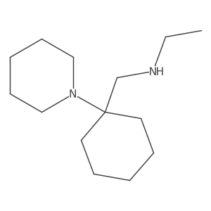1-[1-(Ethylaminomethyl)cyclohexyl]piperidine结构式