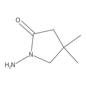 1-Amino-4,4-dimethylpyrrolidin-2-one结构式