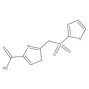 2-[(2-Thienylsulfonyl)methyl]-4-thiazolecarboxylic acid Structure