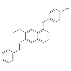 4-(7-Benzyloxy-6-methoxyquinolin-4-yloxy)aniline结构式