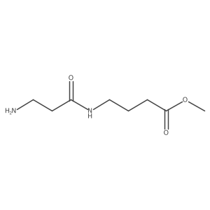 Methyl 4-(3-aminopropanoylamino)butanoate Structure