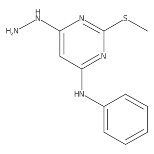 (6-Hydrazino-2-methylsulfanyl-pyrimidin-4-yl)-phenyl-amine Structure