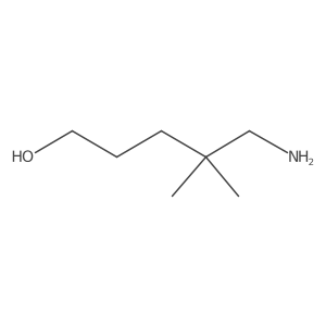 5-Amino-4,4-dimethylpentan-1-ol结构式