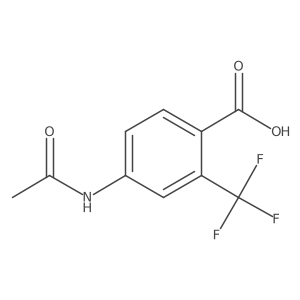 4-Acetamido-2-(trifluoromethyl)benzoic acid结构式