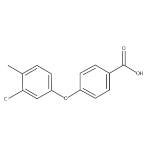 4-(3-Chloro-4-methylphenoxy)benzoic acid Structure