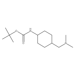 Tert-butyl trans-4-((dimethylamino)methyl)cyclohexylcarbamate结构式