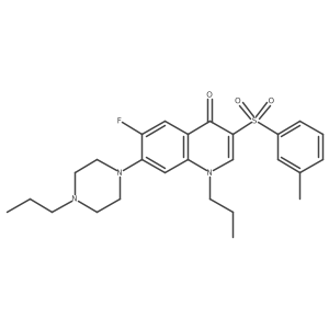 6-fluoro-1-propyl-7-(4-propylpiperazin-1-yl)-3-(m-tolylsulfonyl)quinolin-4(1H)-one Structure