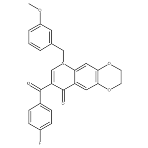8-(4-fluorobenzoyl)-6-[(3-methoxyphenyl)methyl]-2H,3H,6H,9H-[1,4]dioxino[2,3-g]quinolin-9-one Structure