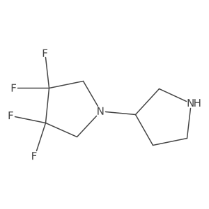 (3a(2)R)-3,3,4,4-Tetrafluoro-1,3a(2)-bipyrrolidine Structure
