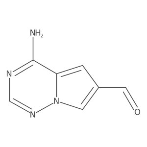 4-Aminopyrrolo[2,1-f][1,2,4]triazine-6-carbaldehyde Structure