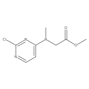 Methyl 2-[(2-chloropyrimidin-4-yl)(methyl)amino]acetate Structure