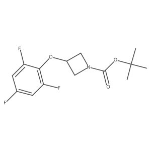 Tert-butyl 3-(2,4,6-trifluorophenoxy)azetidine-1-carboxylate结构式