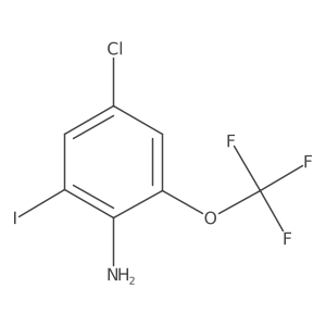 4-Chloro-2-iodo-6-(trifluoromethoxy)aniline Structure