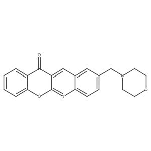 9-(Morpholinomethyl)-12H-chromeno[2,3-b]quinolin-12-one结构式