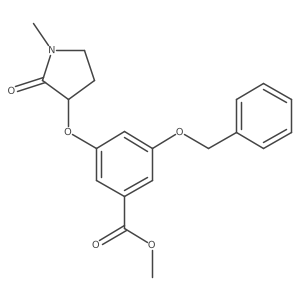 Methyl-3-(benzyloxy)-5-[(1-methyl-2-oxopyrrolidin-3-yl)oxy]benzoate Structure