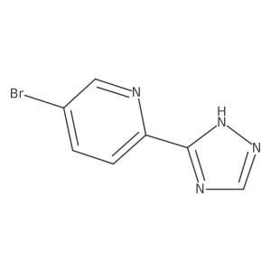 5-Bromo-2-(1H-1,2,4-triazol-3-yl)pyridine结构式