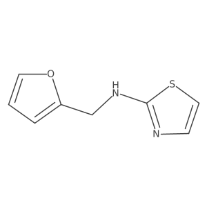 N-(furan-2-ylmethyl)-1,3-thiazol-2-amine结构式