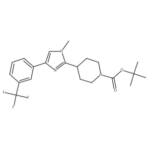 Tert-butyl 4-(1-methyl-4-(3-(trifluoromethyl)phenyl)-1H-imidazol-2-YL)piperidine-1-carboxylate Structure
