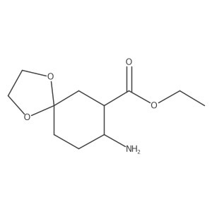ethyl (7S,8R)-8-amino-1,4-dioxaspiro[4.5]decane-7-carboxylate Structure