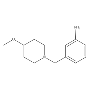Benzenamine, 3-[(4-methoxy-1-piperidinyl)methyl]-结构式