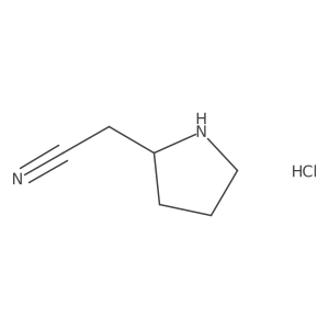 2-(pyrrolidin-2-yl)acetonitrile HCl Structure