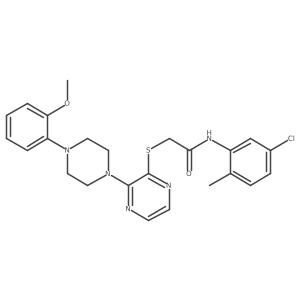 N-(2,5-difluorophenyl)-2-({4-methyl-5-[1-methyl-3-(4-methylphenyl)-1H-pyrazol-4-yl]-4H-1,2,4-triazol-3-yl}thio)acetamide结构式