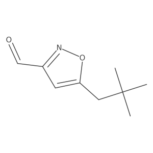 5-(2,2-Dimethyl-propyl)-isoxazole-3-carbaldehyde Structure