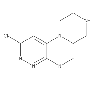 (6-Chloro-4-piperazin-1-yl-pyridazin-3-yl)-dimethylamine结构式