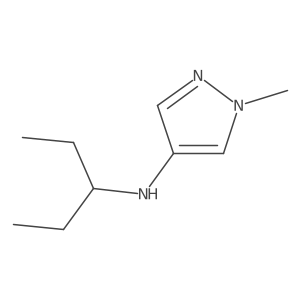 1-methyl-N-(pentan-3-yl)-1H-pyrazol-4-amine结构式