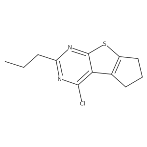 12-Chloro-10-propyl-7-thia-9,11-diazatricyclo[6.4.0.0,2,6]dodeca-1(12),2(6),8,10-tetraene Structure