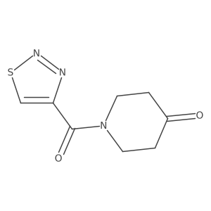 1-(1,2,3-Thiadiazol-4-ylcarbonyl)-4-piperidinone Structure