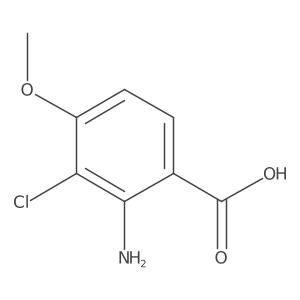 2-Amino-3-chloro-4-methoxybenzoic acid结构式