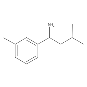 3-Methyl-1-(3-methylphenyl)butan-1-amine Structure