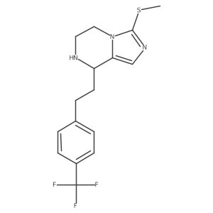 3-Methylsulfanyl-8-[2-(4-trifluoromethyl-phenyl)-ethyl]-5,6,7,8-tetrahydro-imidazo[1,5-a]pyrazine Structure