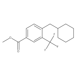 Methyl 4-(cyclohexylmethyl)-3-(trifluoromethyl)benzoate Structure