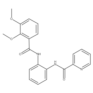 N-(2-(2,3-dimethoxybenzamido)phenyl)picolinamide结构式