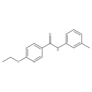 6-Ethoxy-N-(3-methylphenyl)-3-pyridinecarboxamide Structure