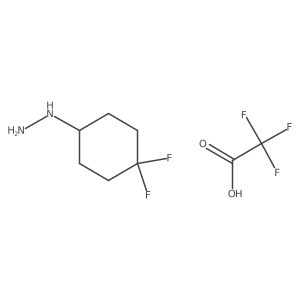 (4,4-Difluorocyclohexyl)hydrazine 2,2,2-trifluoroacetate结构式