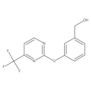 (3-((4-(Trifluoromethyl)pyrimidin-2-yl)oxy)phenyl)methanol Structure