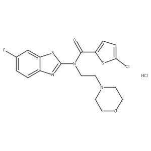 5-chloro-N-(6-fluorobenzo[d]thiazol-2-yl)-N-(2-morpholinoethyl)thiophene-2-carboxamide hydrochloride Structure