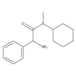 2-amino-N-cyclohexyl-N-methyl-2-phenylacetamide结构式