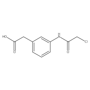N-Chloroacetyl-3-aminophenylacetic acid结构式
