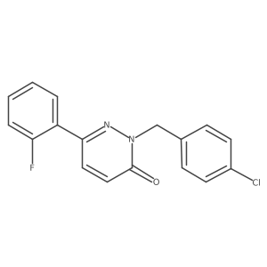 2-(4-chlorobenzyl)-6-(2-fluorophenyl)pyridazin-3(2H)-one Structure