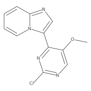 3-(2-Chloro-5-methoxypyrimidin-4-yl)imidazo[1,2-a]pyridine结构式