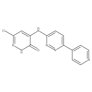 6-Chloro-4-(6-(pyridin-4-yl)pyridazin-3-ylamino)pyridazin-3(2H)-one Structure