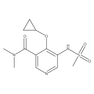 4-Cyclopropoxy-N,N-dimethyl-5-(methylsulfonamido)nicotinamide Structure